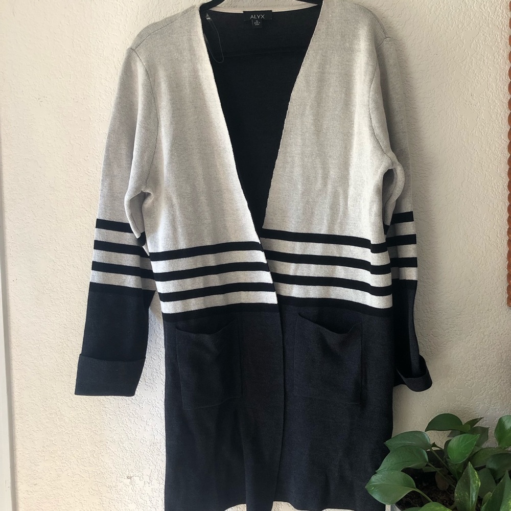 Alyx Black  Long Cardigan NWT